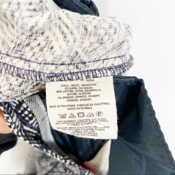 Anthropologie Cartonnier Charlie Ankle Cropped Pant Navy Block Stripe Size 6 - Picture 10 of 12